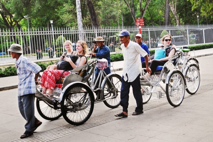 Xich lo for tourist in Sai Gon