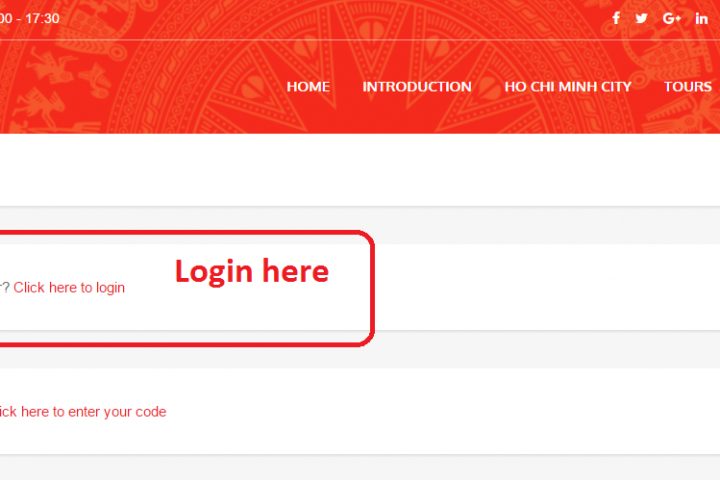 Login from checkout page